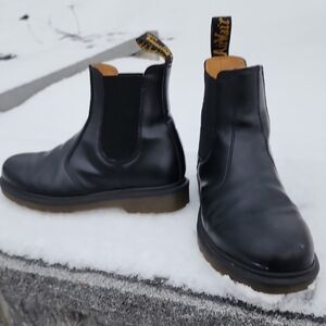 Dr. Martens 2976 Black Leather Boots Size 9